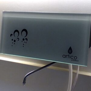 D-006 / Purificador (con Filtro) de Agua VIDRIO Blanco, Decorativo. Confiable proceso con Ozono