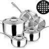 Batería de Cocina Acero Inoxidable Duxtop 9 Pcs