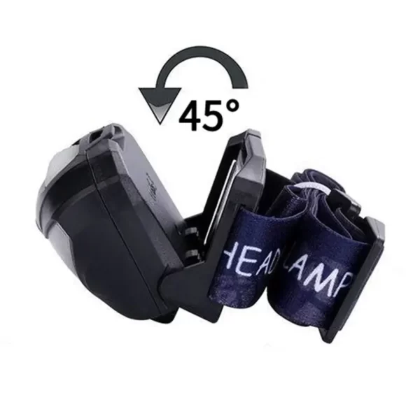 Linterna Frontal Recargable Sensor de Movimiento 3 modos de luz blanca 4
