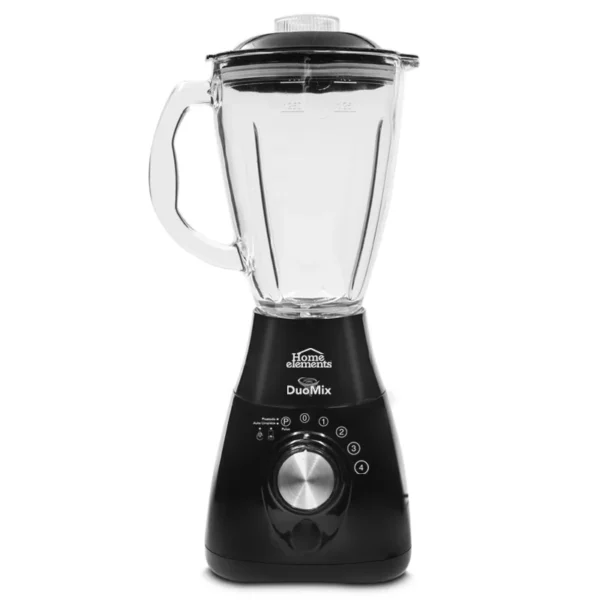 HE-4164 Licuadora DuoMIX-Pro Negra 4Vel-Pulso Jarra de Vidrio 1.5L con MEGA-Picatodo Imagen 7 de 8