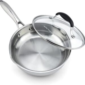 A-25108 / Cocina Saludablemente en Sartén de 8 pulgadas en ACERO INOXIDABLE Avacraft 54,4 Oz / 1,7 L